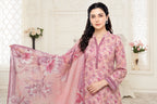03-Piece Printed Lawn Suit With Cotton Trouser | Ready To Wear