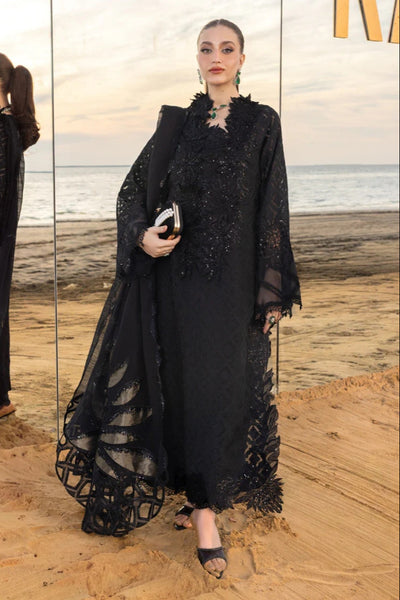 03-Piece Embroidered Jacquard Lawn Suit - Ready To Wear