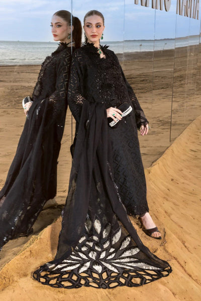 03-Piece Embroidered Jacquard Lawn Suit - Ready To Wear