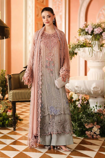 3 Piece Unstitched Embroidered Chiffon Suit | Ready To Wear