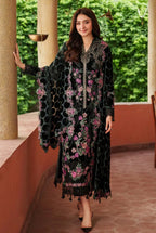 Emerald Green: Velvet Floral Embroidered Suit With Silk Trouser | Ready To Wear