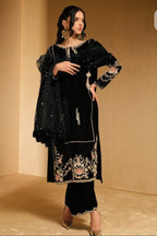 Heavy Embroidered 3-Piece Formal Suit  | Ready To Wear