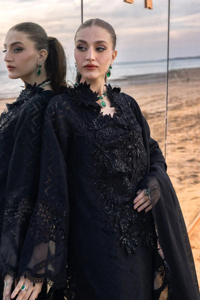 03-Piece Embroidered Jacquard Lawn Suit - Ready To Wear