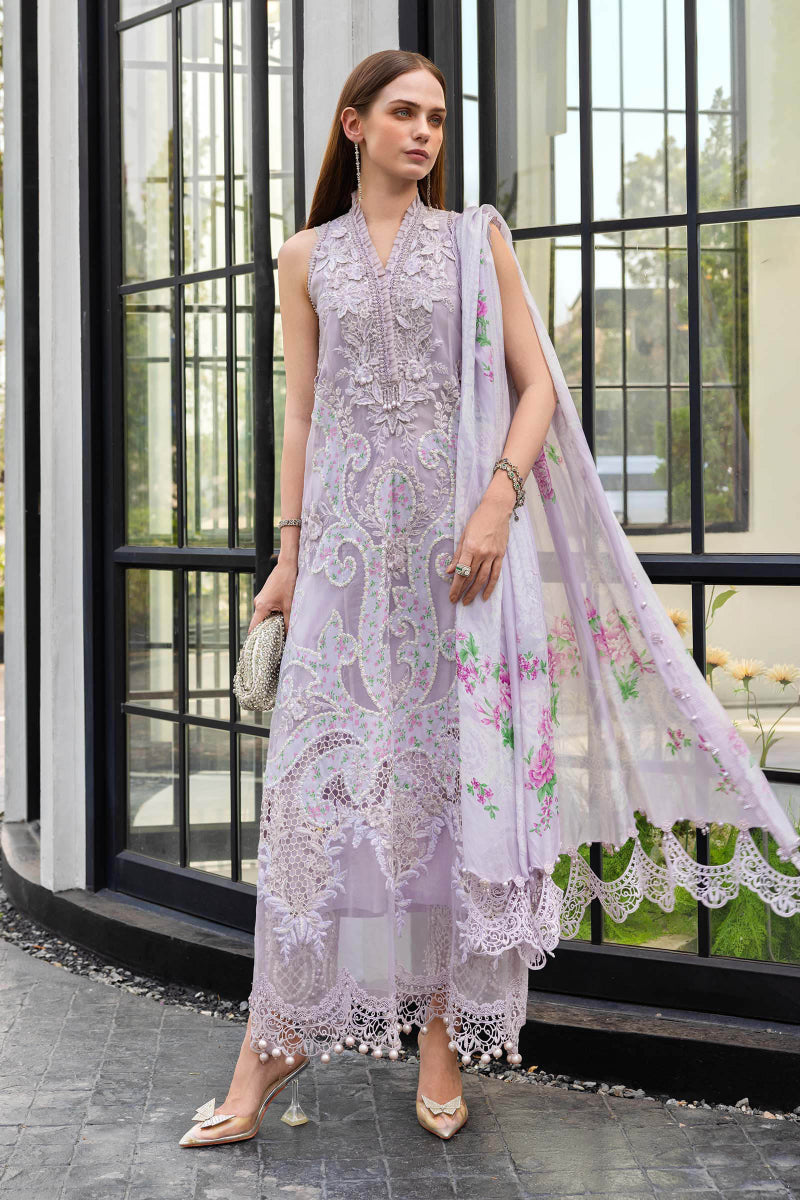 03-Piece Embroidered Organza Suit | Ready To Wear