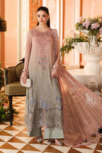 3 Piece Unstitched Embroidered Chiffon Suit | Ready To Wear