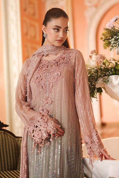 3 Piece Unstitched Embroidered Chiffon Suit | Ready To Wear