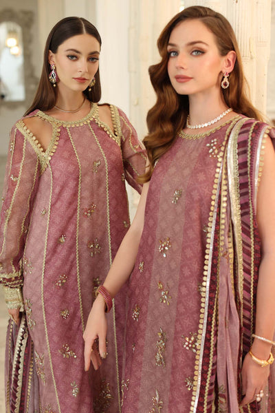 03-Piece Embroidered Khaddi Net Suit With Printed Silk Dupatta | Ready To Wear
