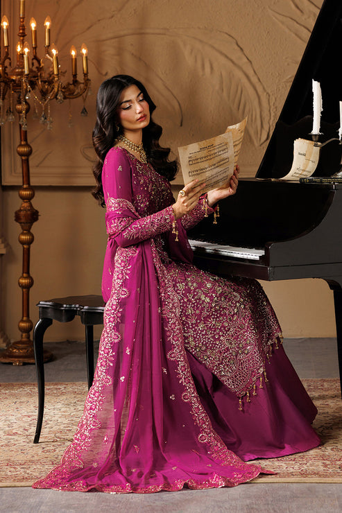 03-Piece Luxury Heavy Embroidered Chiffon Suit - Ready To Wear