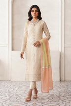 Embroidered Chiffon Suit with Heavy Adda Work | Ready To Wear