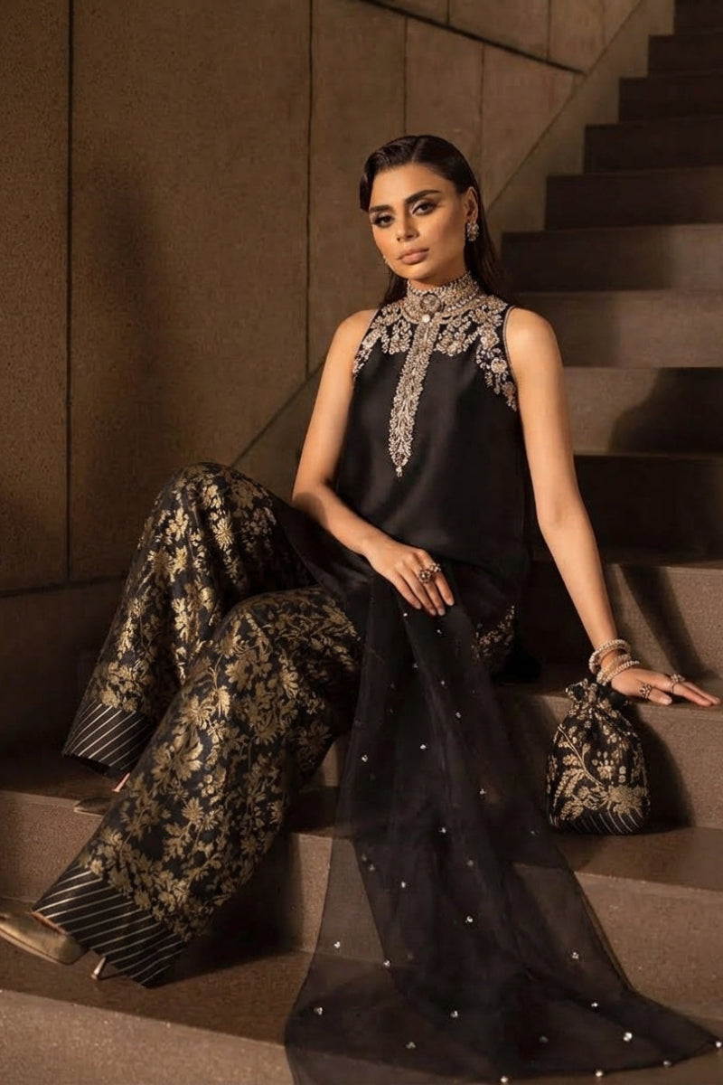 Most Demanding Soft Shamooz Silk Addawork Outfit  | Ready To Wear