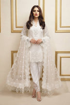 Embroidered Chiffon Suit with Heavy Net Dupatta | Ready To Wear