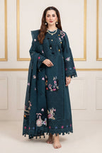 QALAMKAR (SELIN): Luxury Lawn Chicken Kari Collection | Ready To Wear