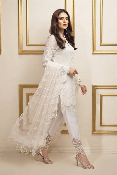 Embroidered Chiffon Suit with Heavy Net Dupatta | Ready To Wear