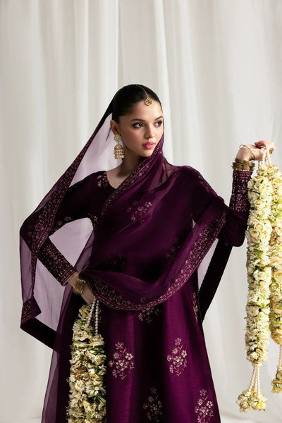 03 Piece Luxury Raw Silk Suit - Ready To Wear