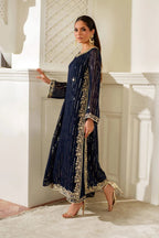 03-Piece Luxury Embroidered Chiffon Suit - Ready To Work
