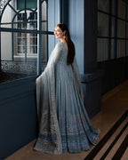 03 Piece Luxury Net Maxi - Ready To Wear