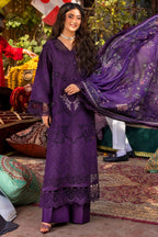 03 Piece Luxury Embroidered Lawn Suit - Ready To Wear