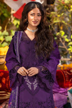 03 Piece Luxury Embroidered Lawn Suit - Ready To Wear