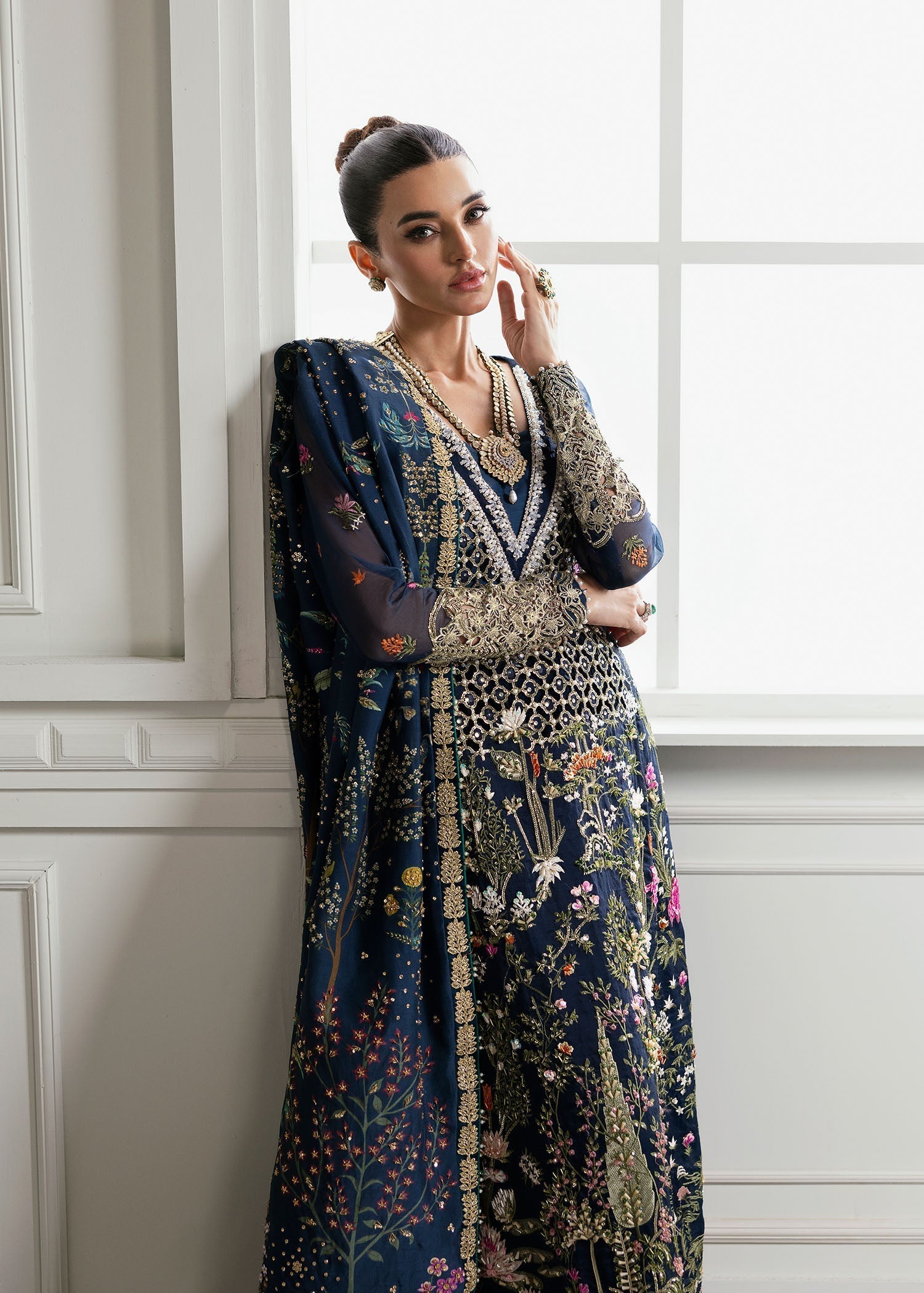 03 Piece Luxury Organza Suit - Ready To Wear