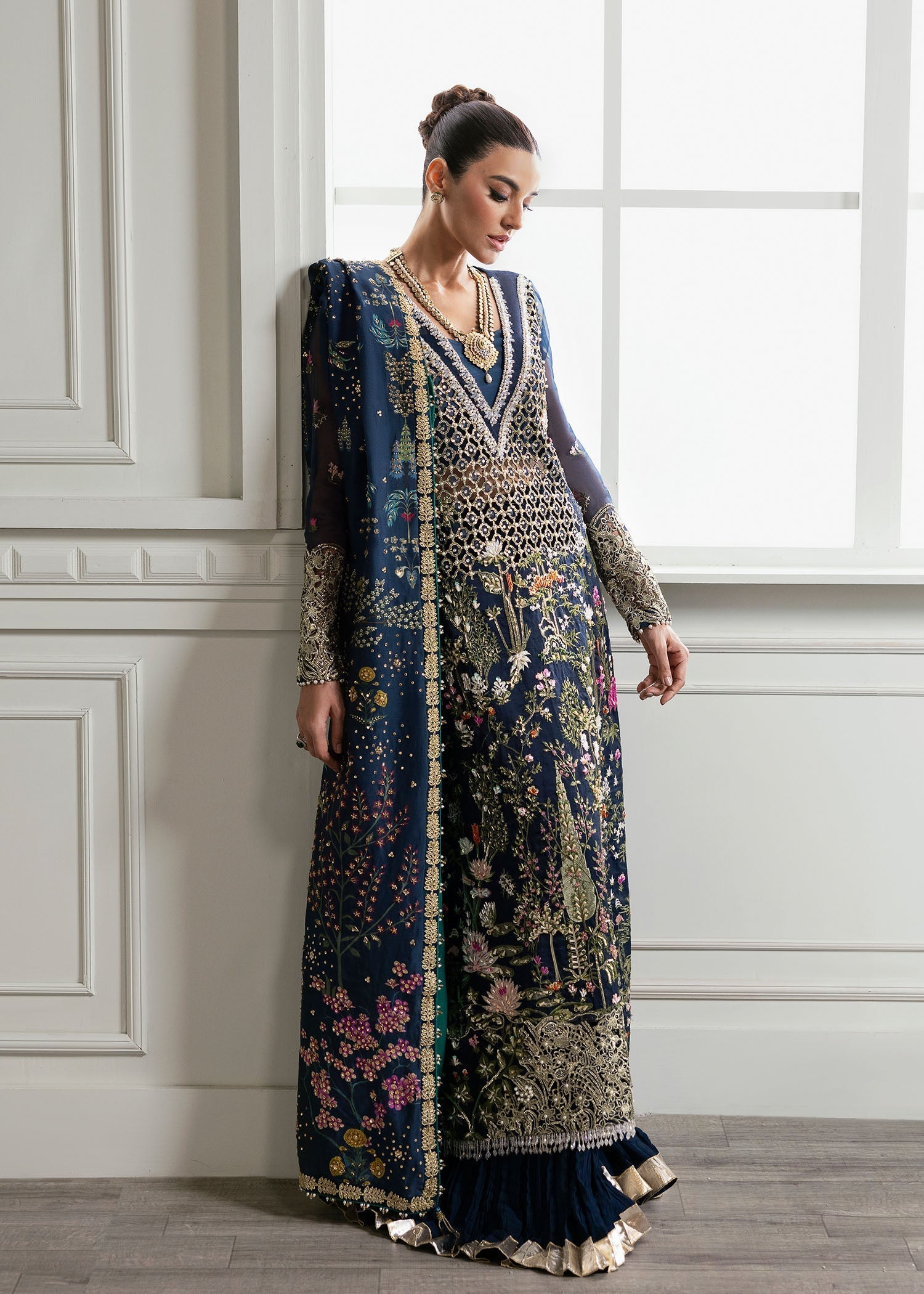 03 Piece Luxury Organza Suit - Ready To Wear