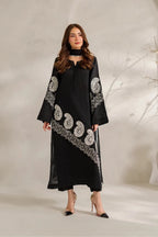 Classic Noir & Ivory Paisley: Lawn Suit