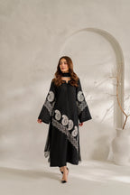 Classic Noir & Ivory Paisley: Lawn Suit