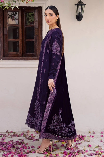 Deep Purple & Lilac: Velvet Embroidered Suit | Ready To Wear