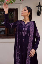 Deep Purple & Lilac: Velvet Embroidered Suit | Ready To Wear