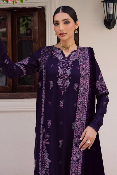 Deep Purple & Lilac: Velvet Embroidered Suit | Ready To Wear