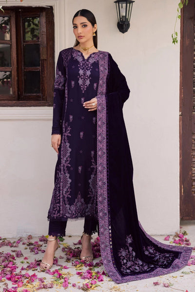 Deep Purple & Lilac: Velvet Embroidered Suit | Ready To Wear