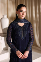 Chiffon Suit with Malai Trouser & Sequence Work | Ready To Wear
