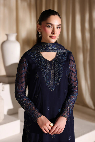 Chiffon Suit with Malai Trouser & Sequence Work | Ready To Wear