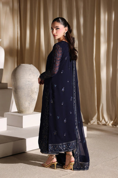 Chiffon Suit with Malai Trouser & Sequence Work | Ready To Wear