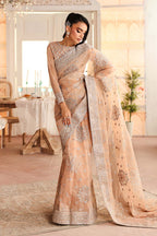 Luxury Sequence Embroidered Net Saree - Ready To Wear