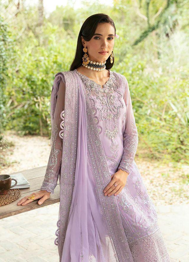 03 Piece Sequence Embroidered Chiffon - Ready To Wear