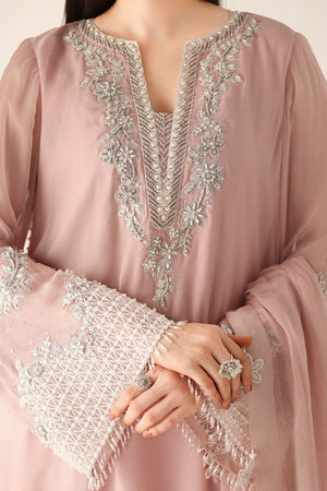 03 Piece Luxury Embroidered Chiffon Suit – Ready To Wear
