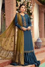 03-Piece Embroidered Chiffon Suit | Ready To Wear