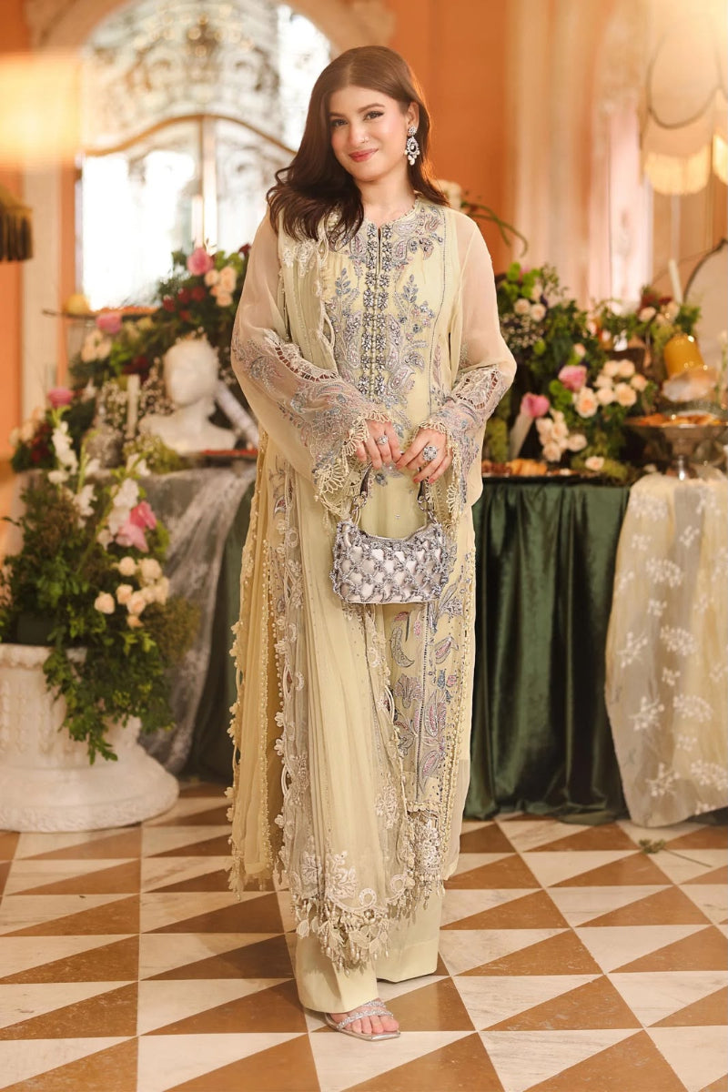 Chiffon Collection: Embroidered Luxury Suit with Adda Work | Ready To Wear