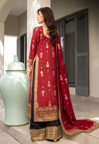 03-Piece Luxury Heavy Embroidered Chiffon Suit - Ready To Wear