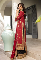 03-Piece Luxury Heavy Embroidered Chiffon Suit - Ready To Wear