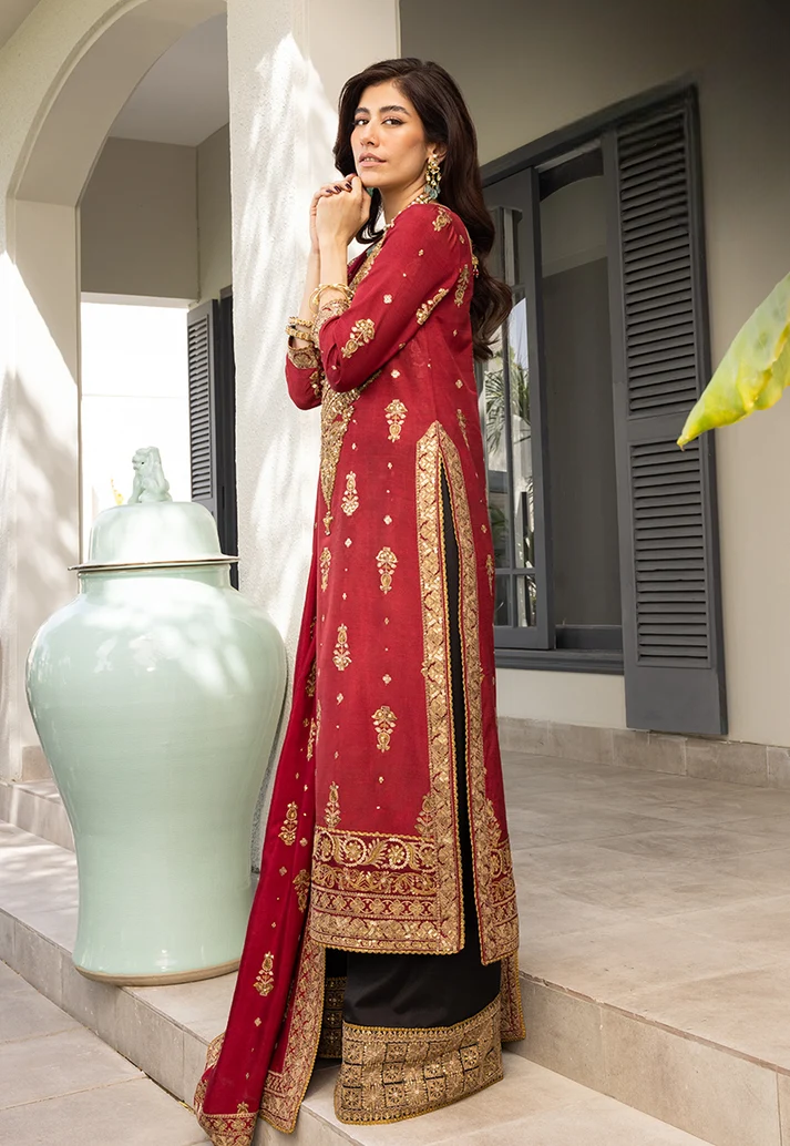 03-Piece Luxury Heavy Embroidered Chiffon Suit - Ready To Wear
