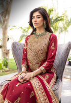 03-Piece Luxury Heavy Embroidered Chiffon Suit - Ready To Wear