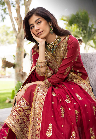 03-Piece Luxury Heavy Embroidered Chiffon Suit - Ready To Wear