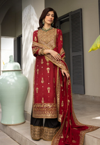 03-Piece Luxury Heavy Embroidered Chiffon Suit - Ready To Wear