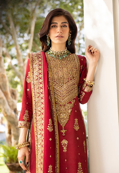 03-Piece Luxury Heavy Embroidered Chiffon Suit - Ready To Wear