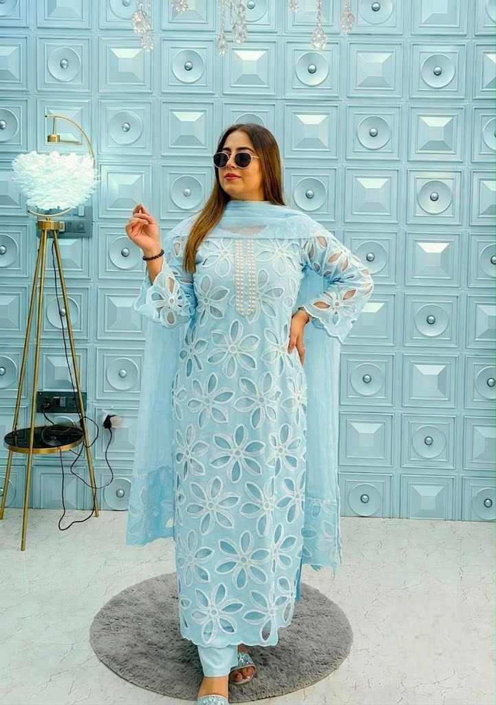 03-Piece Luxury Lawn Suit - Ready To Wear
