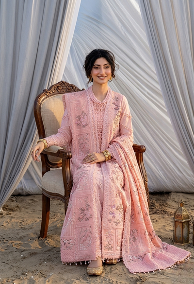 03 Piece Luxury Lawn Suit – Ready To Wear